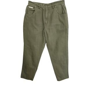 Royal Robbins Pants Womens Size 12 Army Green Canvas High Rise Gorpcore Casual
